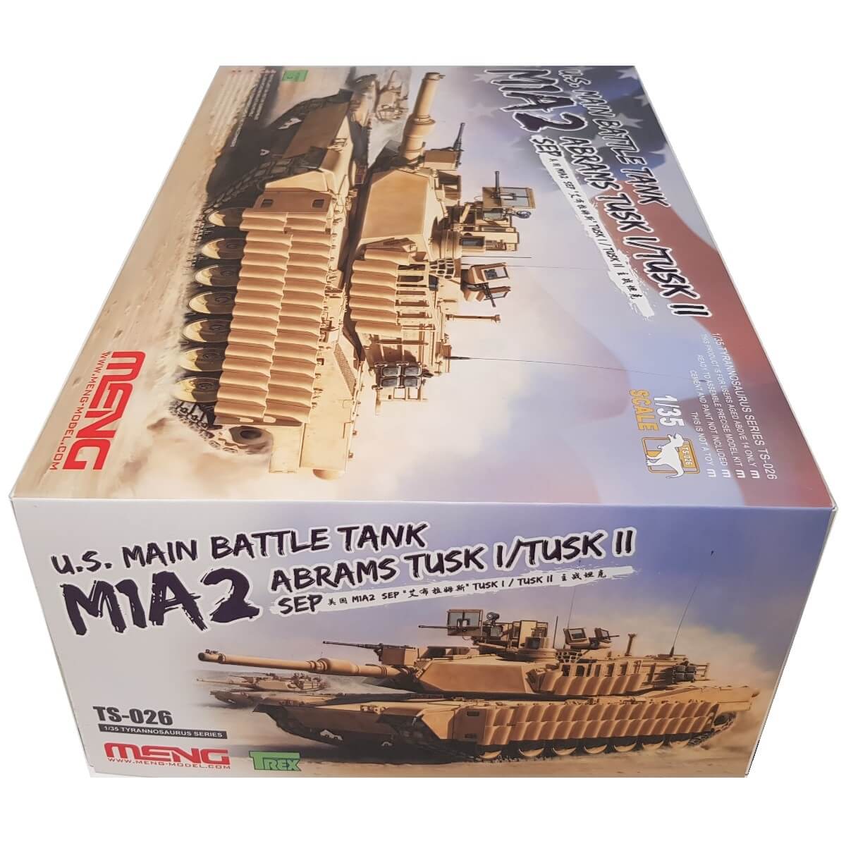 1:35 US Main Battle Tank M1A2 Abrams TUSK I / TUSK II SEP - MENG