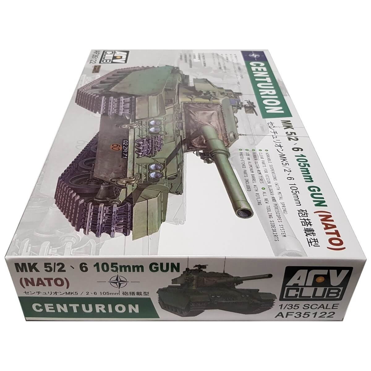 1:35 Centurion Mk 5/2 - 6 105mm Gun NATO - AFV CLUB