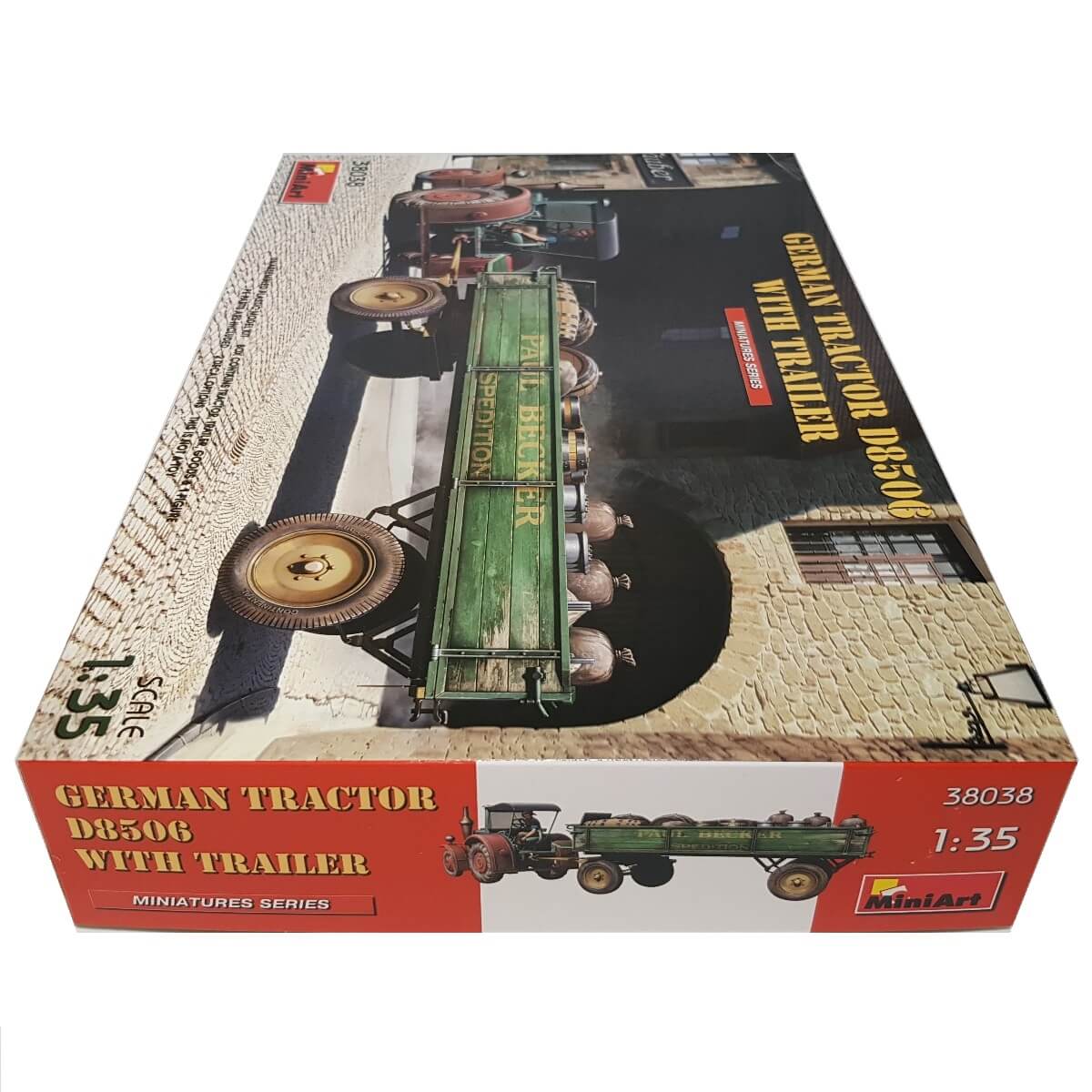 1:35 German Tractor D8506 with trailer - MINIART