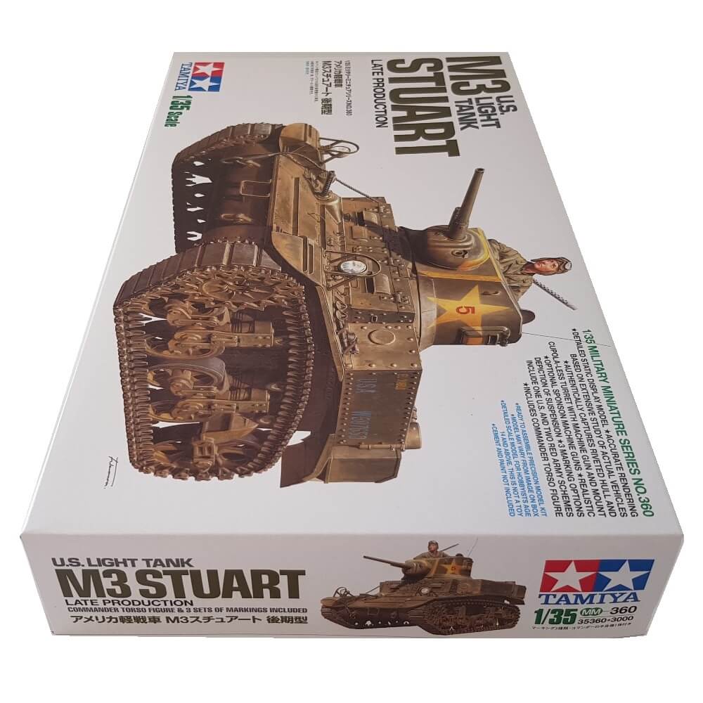 1:35 US Army Light Tank M3 Stuart Late Production - TAMIYA