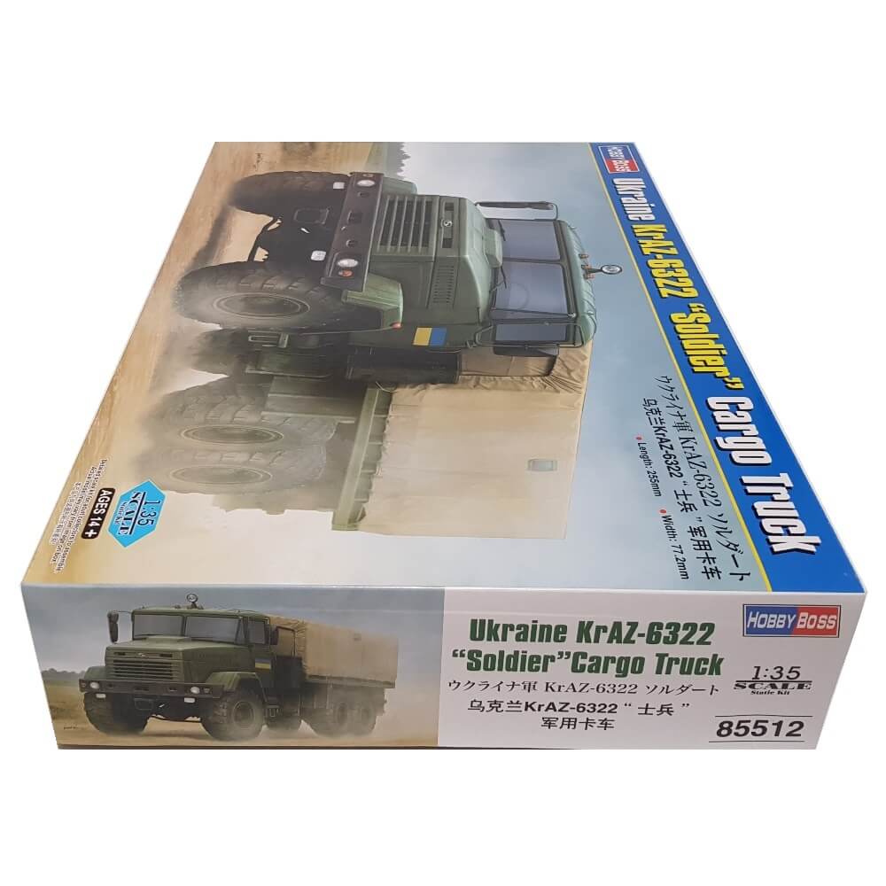 1:35 Ukraine KrAZ-6322 Soldier Cargo Truck - HOBBY BOSS