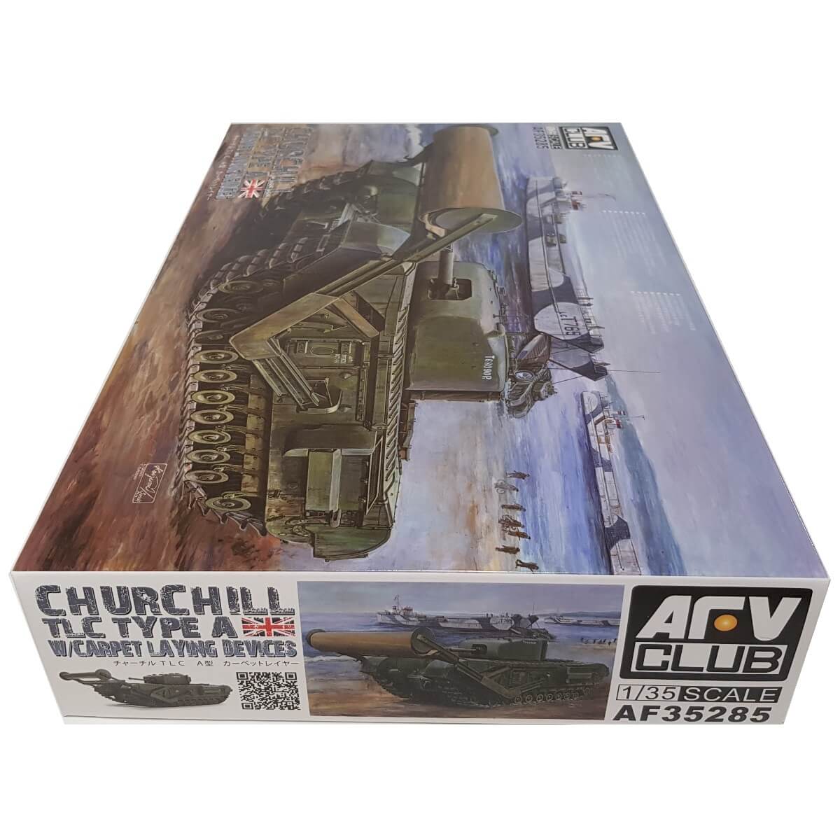 1:35 Churchill TLC Type-A with Carpet Laying Device - AFV CLUB