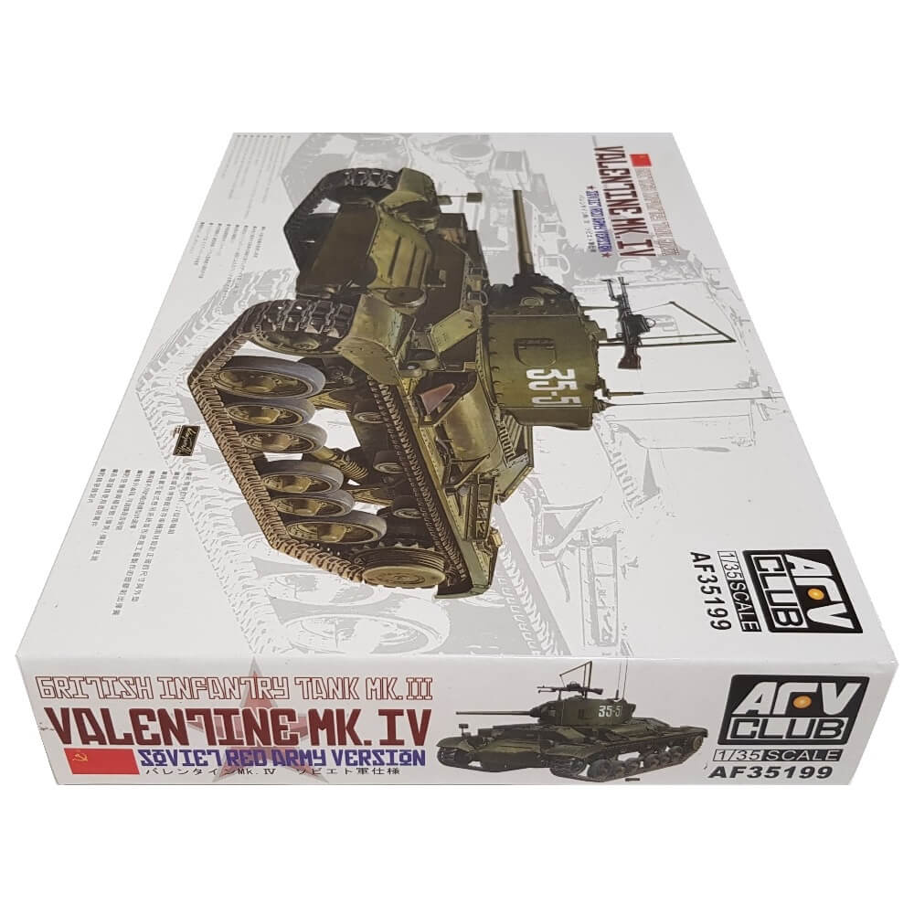 1:35 British Infantry Tank Mk.III Valentine Mk.IV Soviet Red Army Version - AFV CLUB