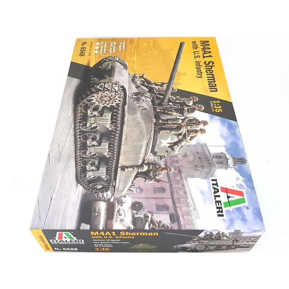 1:35 US M4A1 SHERMAN with Infantry - ITALERI