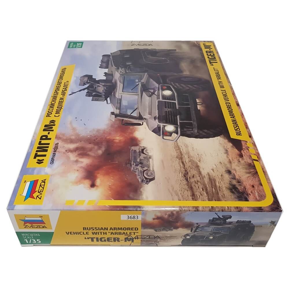 1:35 Russian TIGER-M Armored Vehicle with ARBALET module - ZVEZDA