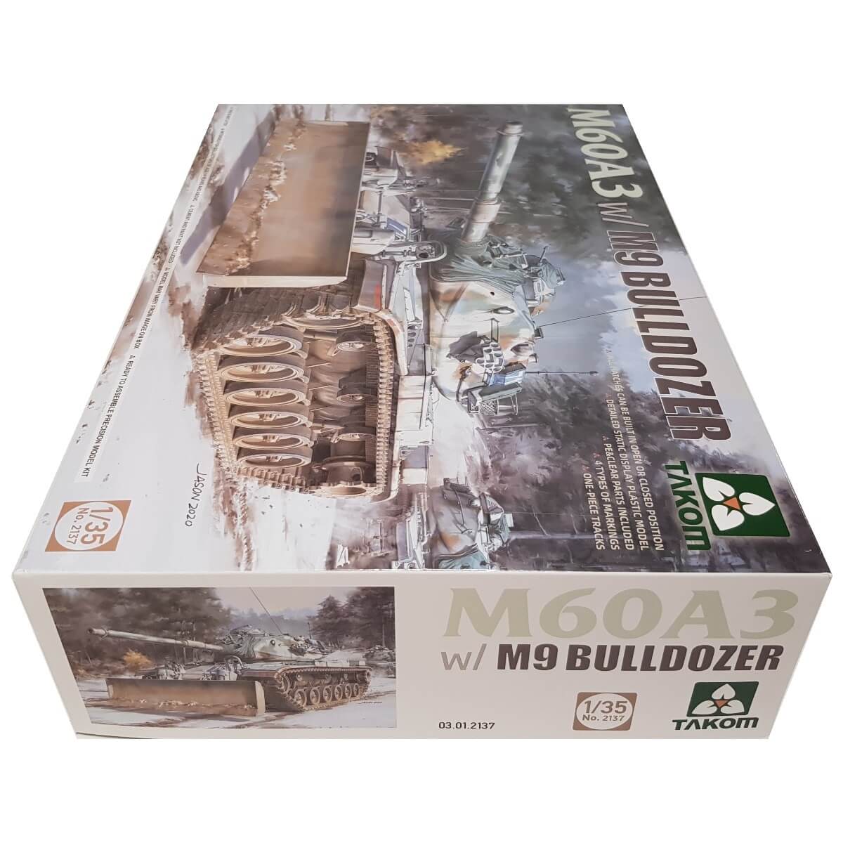 1:35 M60A3 with M9 Bulldozer - TAKOM