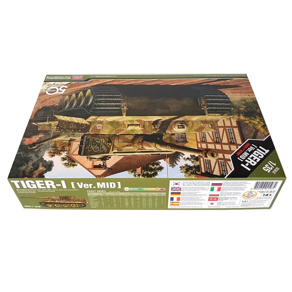 1:35 German TIGER I Tank MID Version Invasion of Normandy - ACADEMY