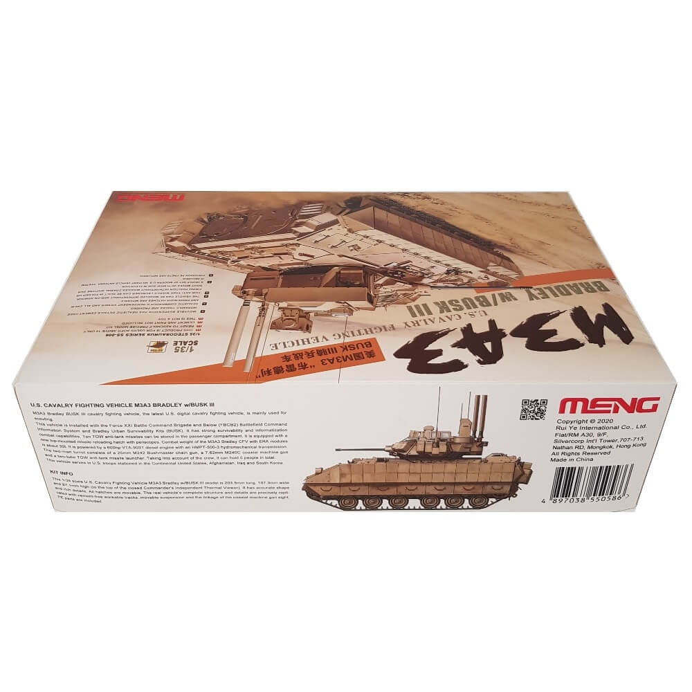 1:35 US Cavalry M3A3 BRADLEY Fighting Vehicle with BUSK III - MENG