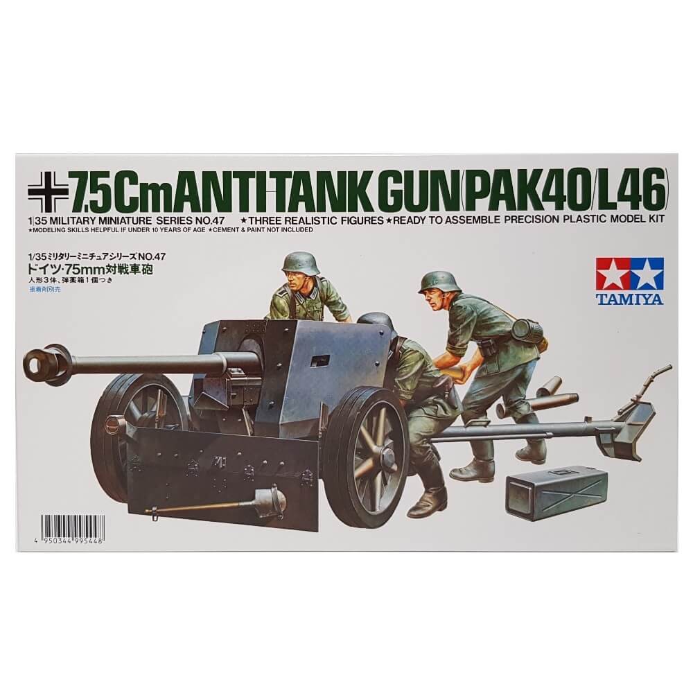 1:35 German 7.5cm Anti-Tank Gun PAK40/L46 - TAMIYA